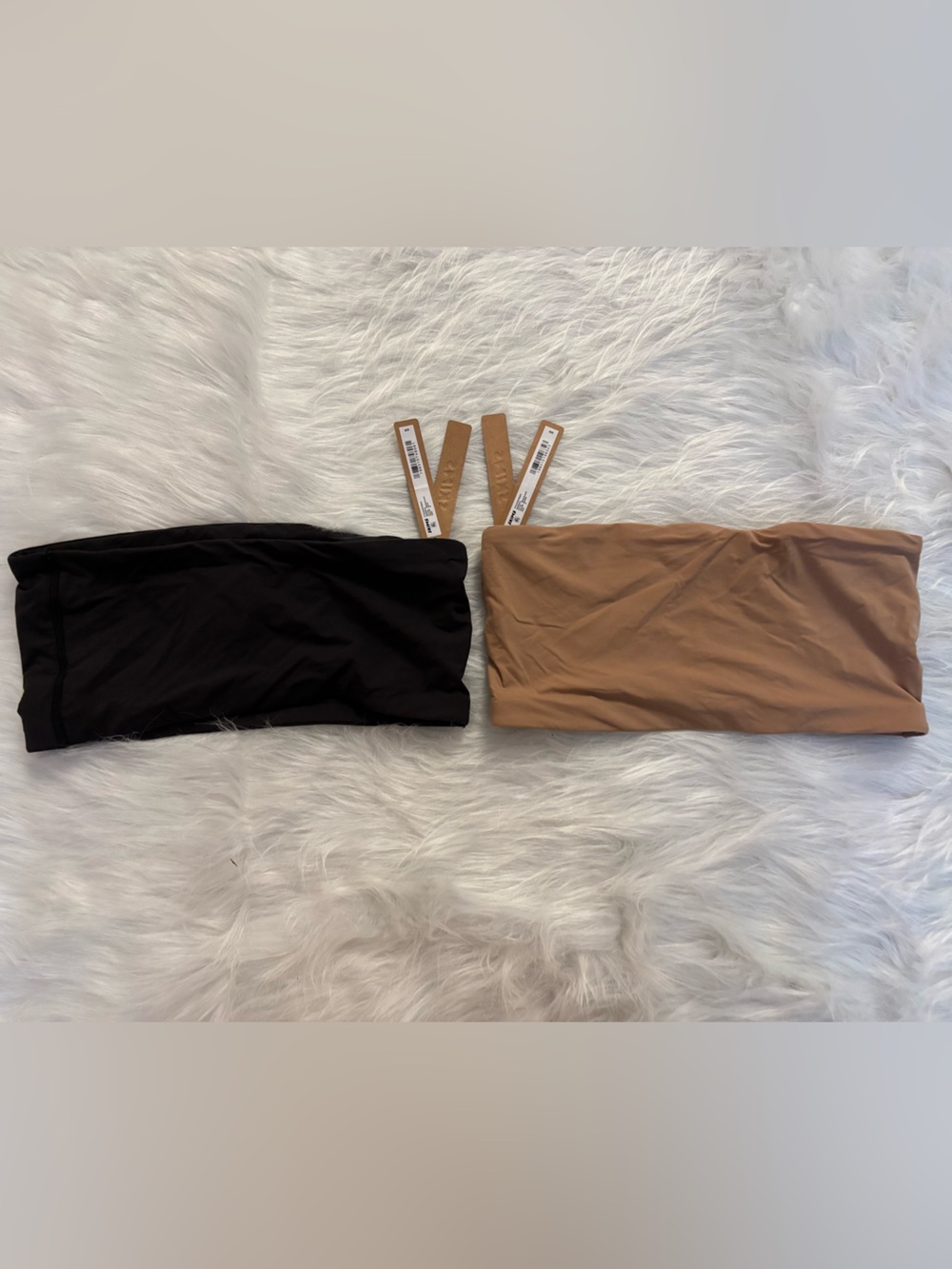 Skims Fits Everybody Bandeau - 2 Pieces NWT (Sienna & Onyx) Size Medium
